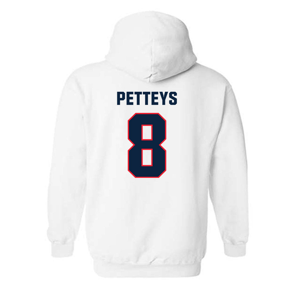 UConn - NCAA Softball : Cat Petteys - Replica Shersey Hooded Sweatshirt-1