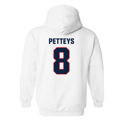 UConn - NCAA Softball : Cat Petteys - Replica Shersey Hooded Sweatshirt-1