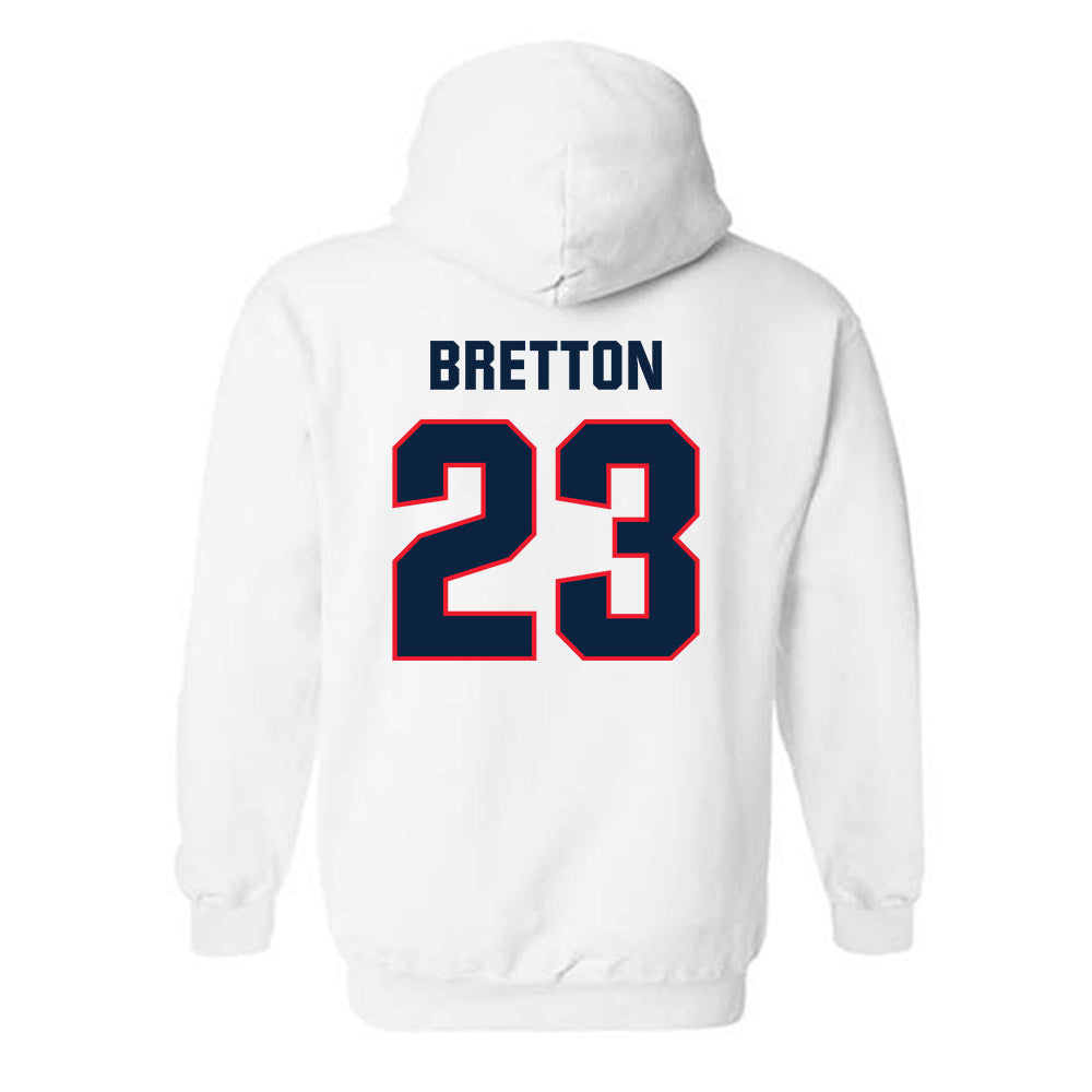 UConn - NCAA Softball : Amber Bretton - Replica Shersey Hooded Sweatshirt-1