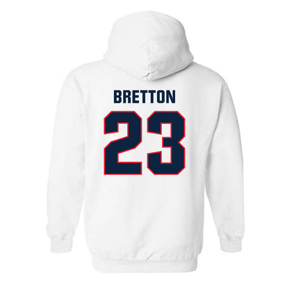UConn - NCAA Softball : Amber Bretton - Replica Shersey Hooded Sweatshirt-1