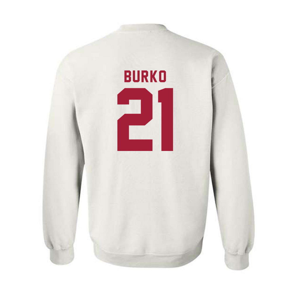 Indiana - NCAA Softball : Sydni Burko - Replica Shersey Crewneck Sweatshirt-1