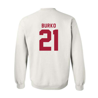 Indiana - NCAA Softball : Sydni Burko - Replica Shersey Crewneck Sweatshirt-1