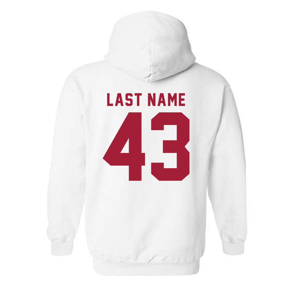 Indiana - NCAA Softball : Megan Gregory - NCAA® Replica Shersey Hooded Sweatshirt-1