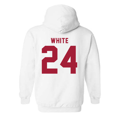Indiana - NCAA Softball : Josie White - NCAA® Replica Shersey Hooded Sweatshirt-1