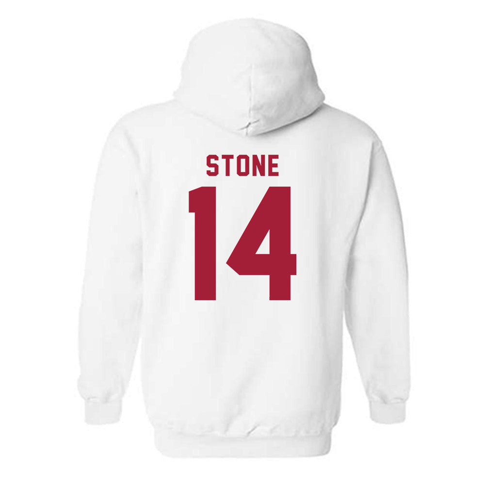 Indiana - NCAA Softball : Sarah Stone - Replica Shersey Hooded Sweatshirt-1