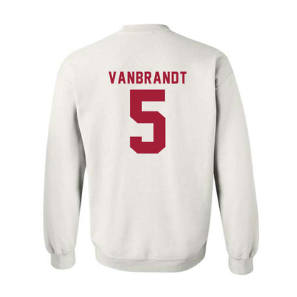 Indiana - NCAA Softball : Aly VanBrandt - Replica Shersey Crewneck Sweatshirt-1