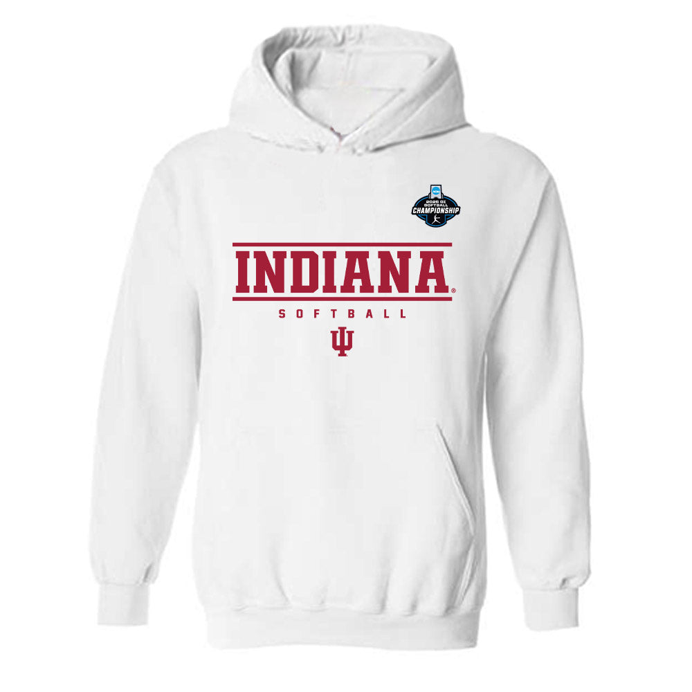 Indiana - NCAA Softball : Sarah Stone - Replica Shersey Hooded Sweatshirt-0