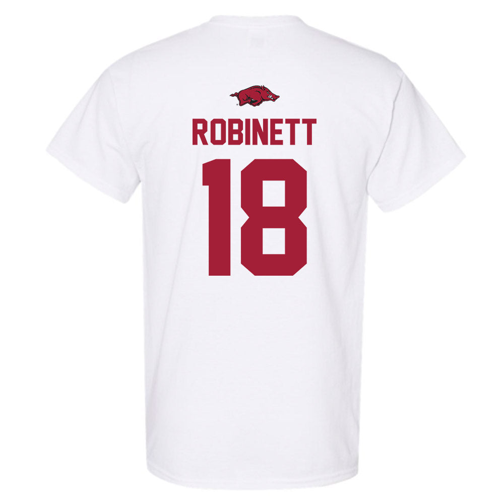 Arkansas - NCAA Baseball : Reese Robinett - Replica Shersey T-Shirt-1