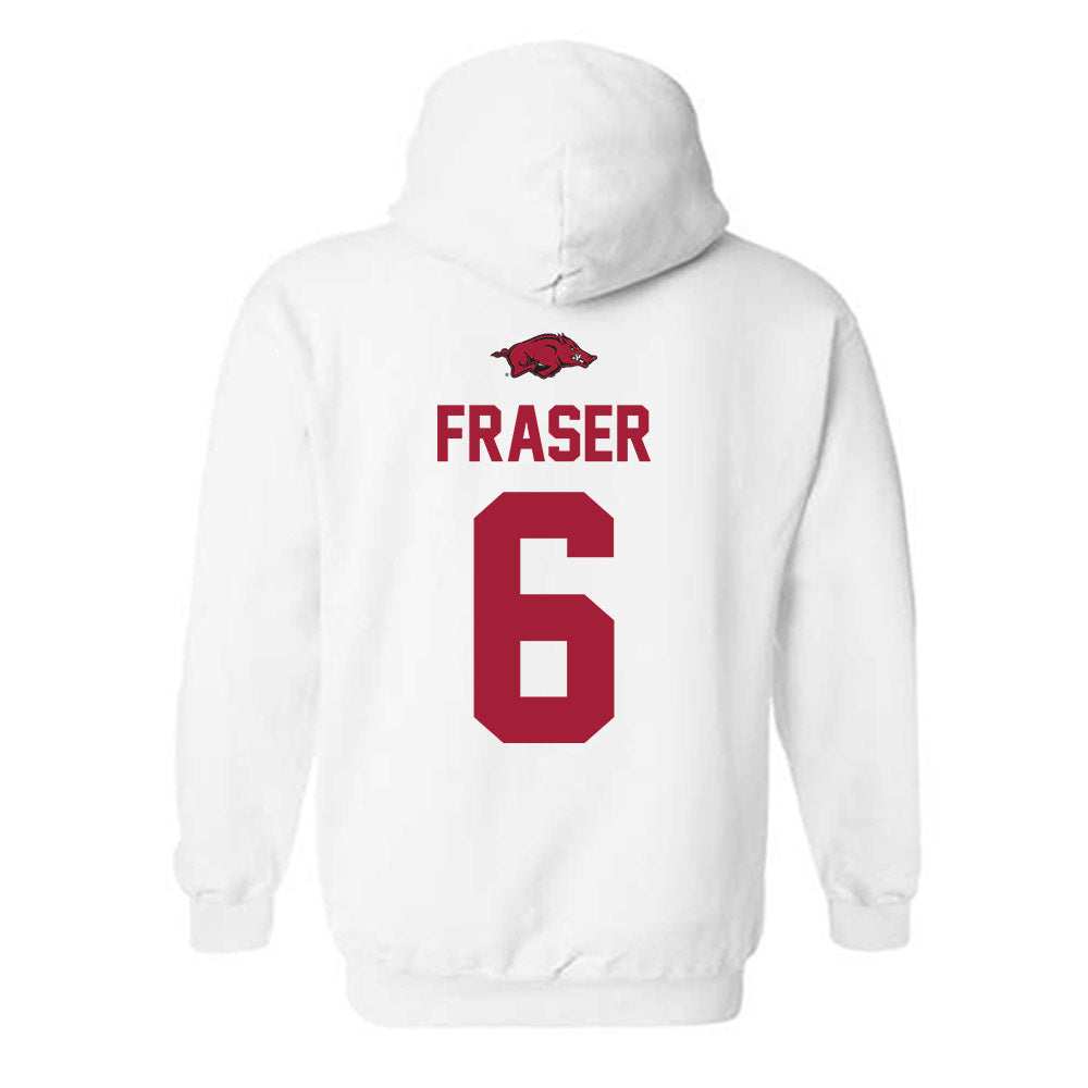 Arkansas - NCAA Baseball : Gabe Fraser - Replica Shersey Hooded Sweatshirt-1