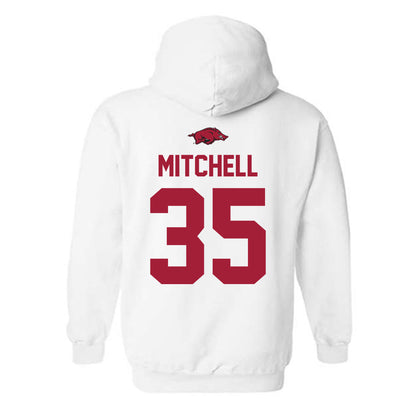 Arkansas - NCAA Baseball : Cayden Mitchell - NCAA® Replica Shersey Hooded Sweatshirt-1