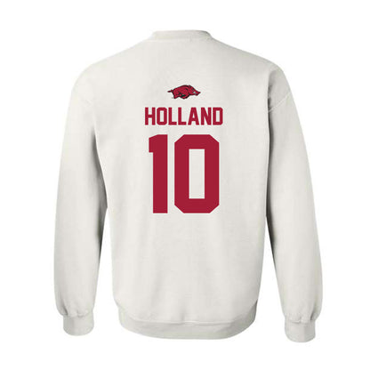 Arkansas - NCAA Baseball : Tyler Holland - NCAA® Replica Shersey Crewneck Sweatshirt-1