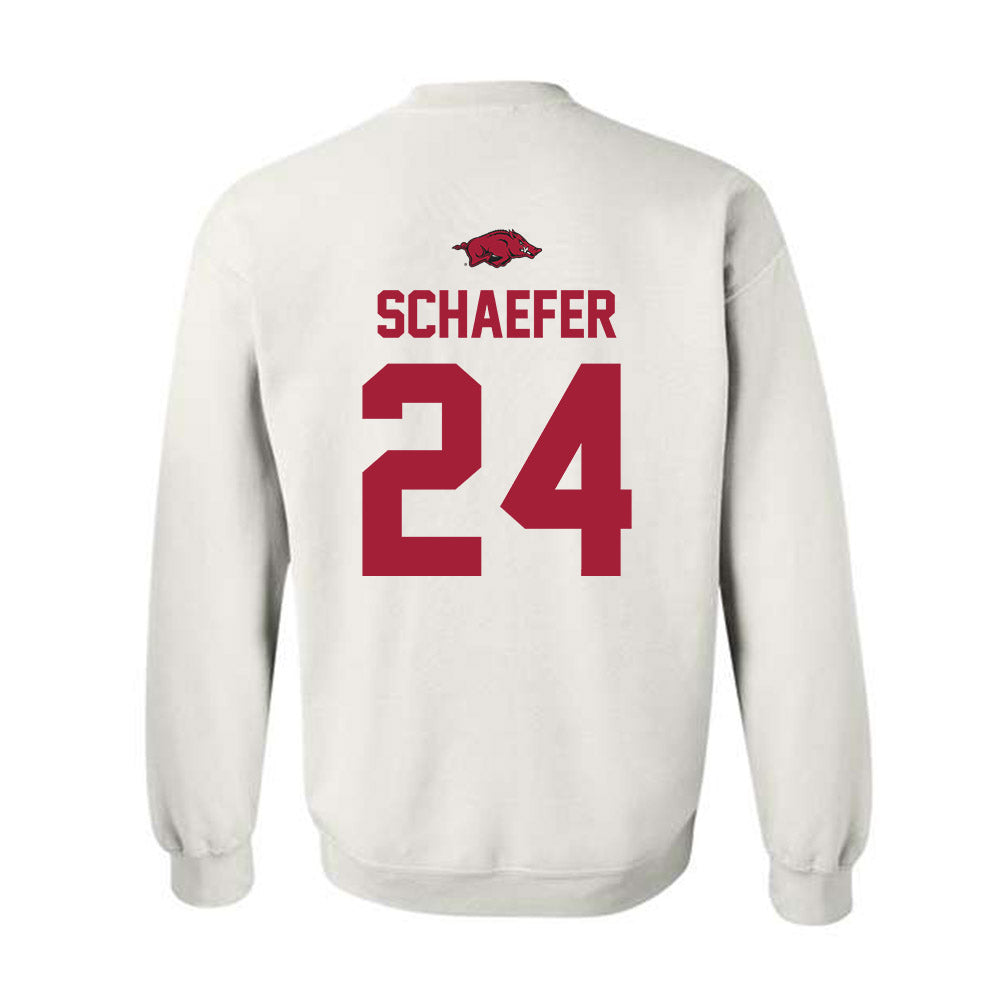 Arkansas - NCAA Baseball : Landon Schaefer - NCAA® Replica Shersey Crewneck Sweatshirt-1