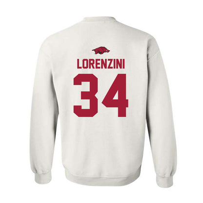 Arkansas - NCAA Baseball : Joey Lorenzini - NCAA® Replica Shersey Crewneck Sweatshirt-1