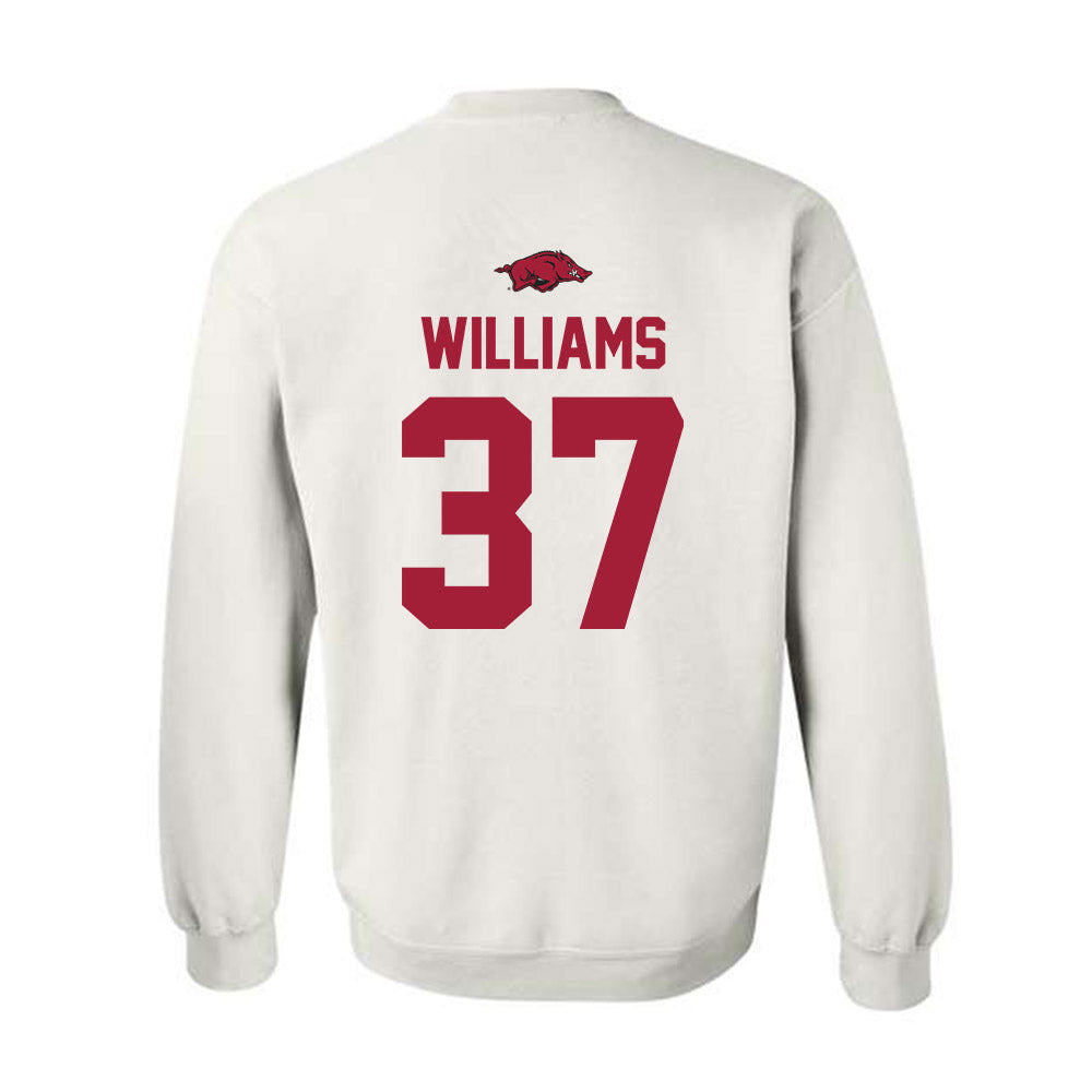 Arkansas - NCAA Baseball : Luke Williams - Replica Shersey Crewneck Sweatshirt-1