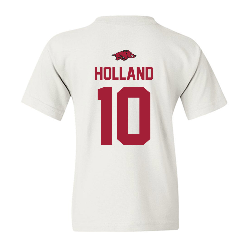 Arkansas - NCAA Baseball : Tyler Holland - NCAA® Replica Shersey Youth T-Shirt-1