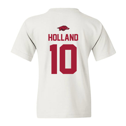 Arkansas - NCAA Baseball : Tyler Holland - NCAA® Replica Shersey Youth T-Shirt-1
