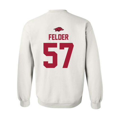 Arkansas - NCAA Baseball : Ross Felder - Replica Shersey Crewneck Sweatshirt-1