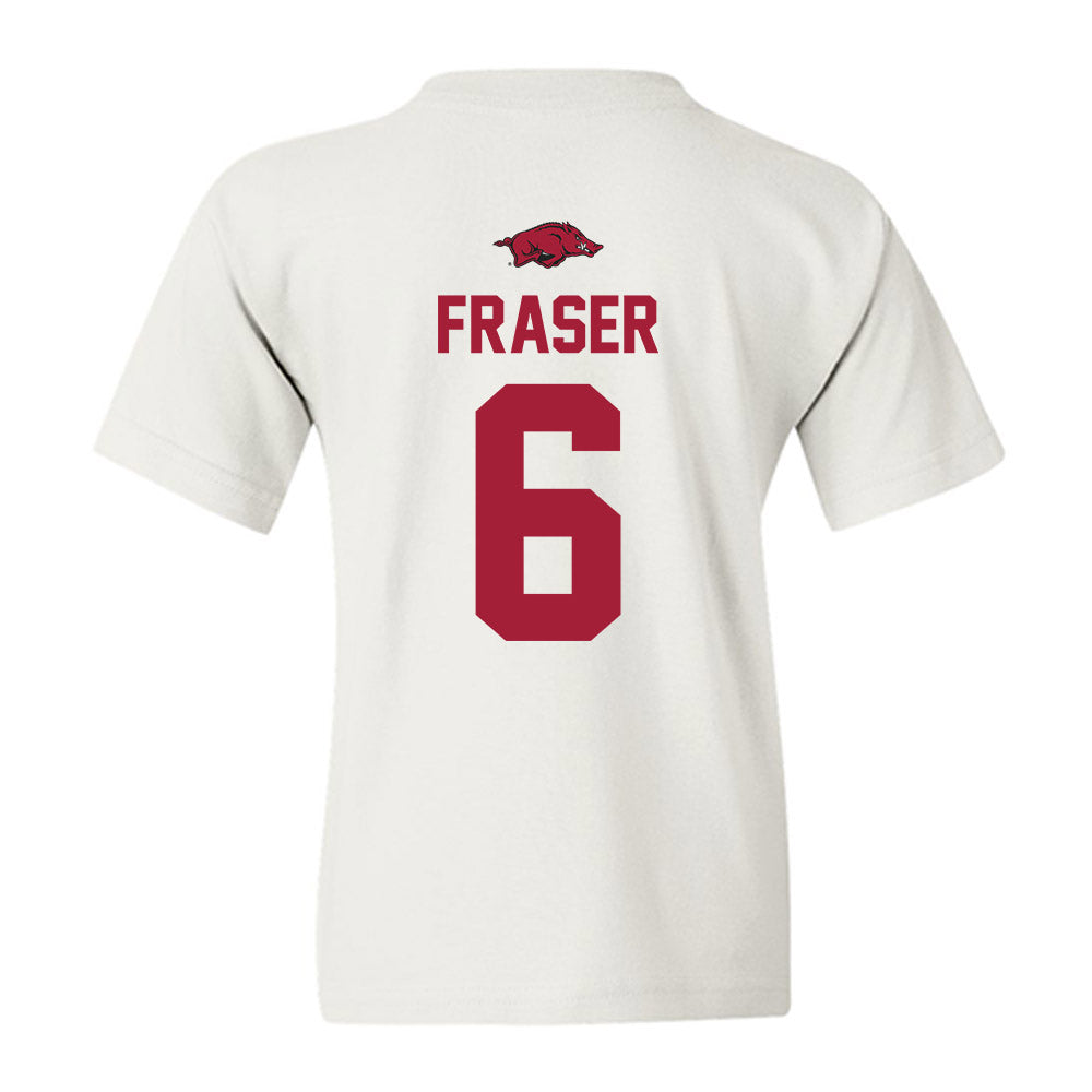 Arkansas - NCAA Baseball : Gabe Fraser - Replica Shersey Youth T-Shirt-1