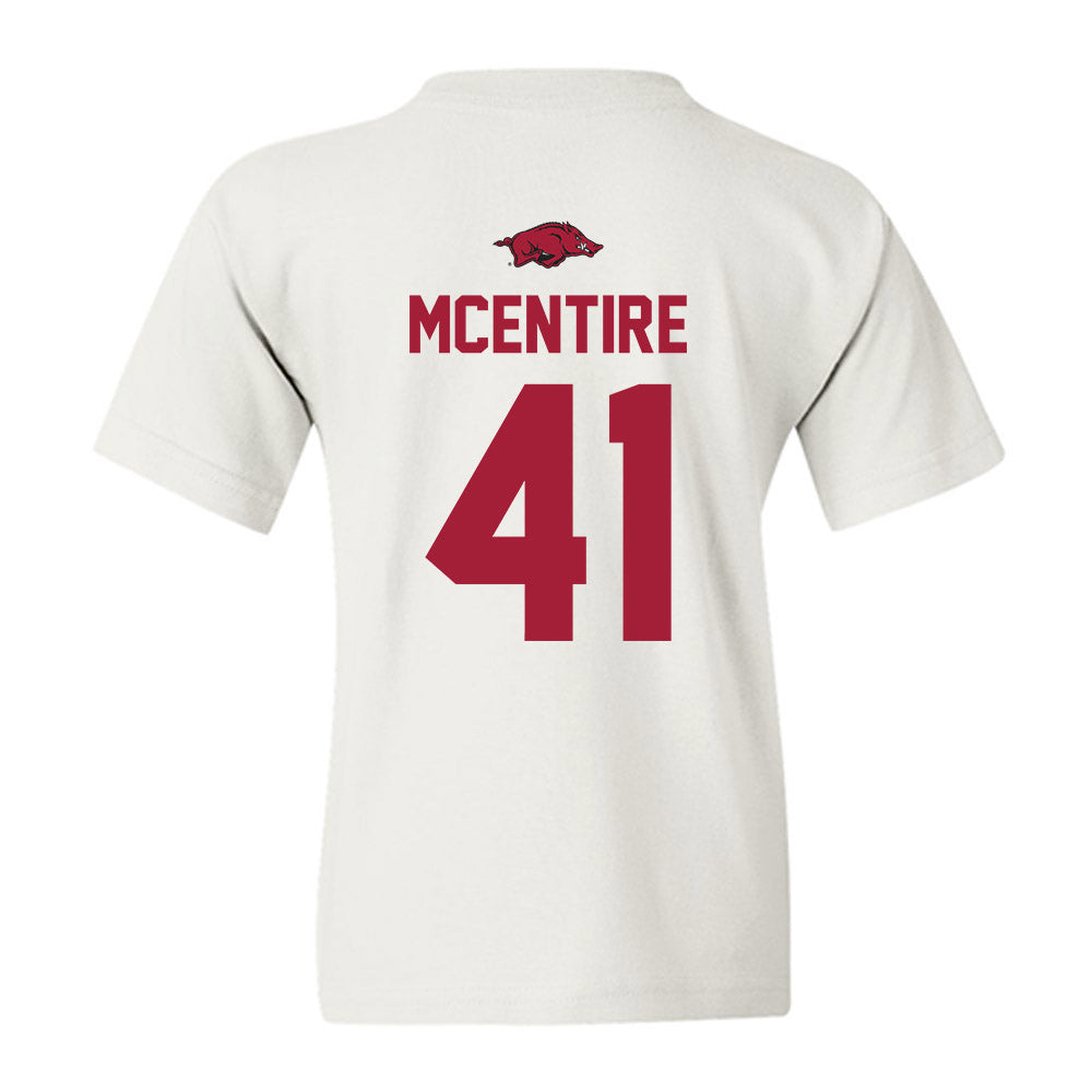 Arkansas - NCAA Baseball : Will McEntire - Replica Shersey Youth T-Shirt-1