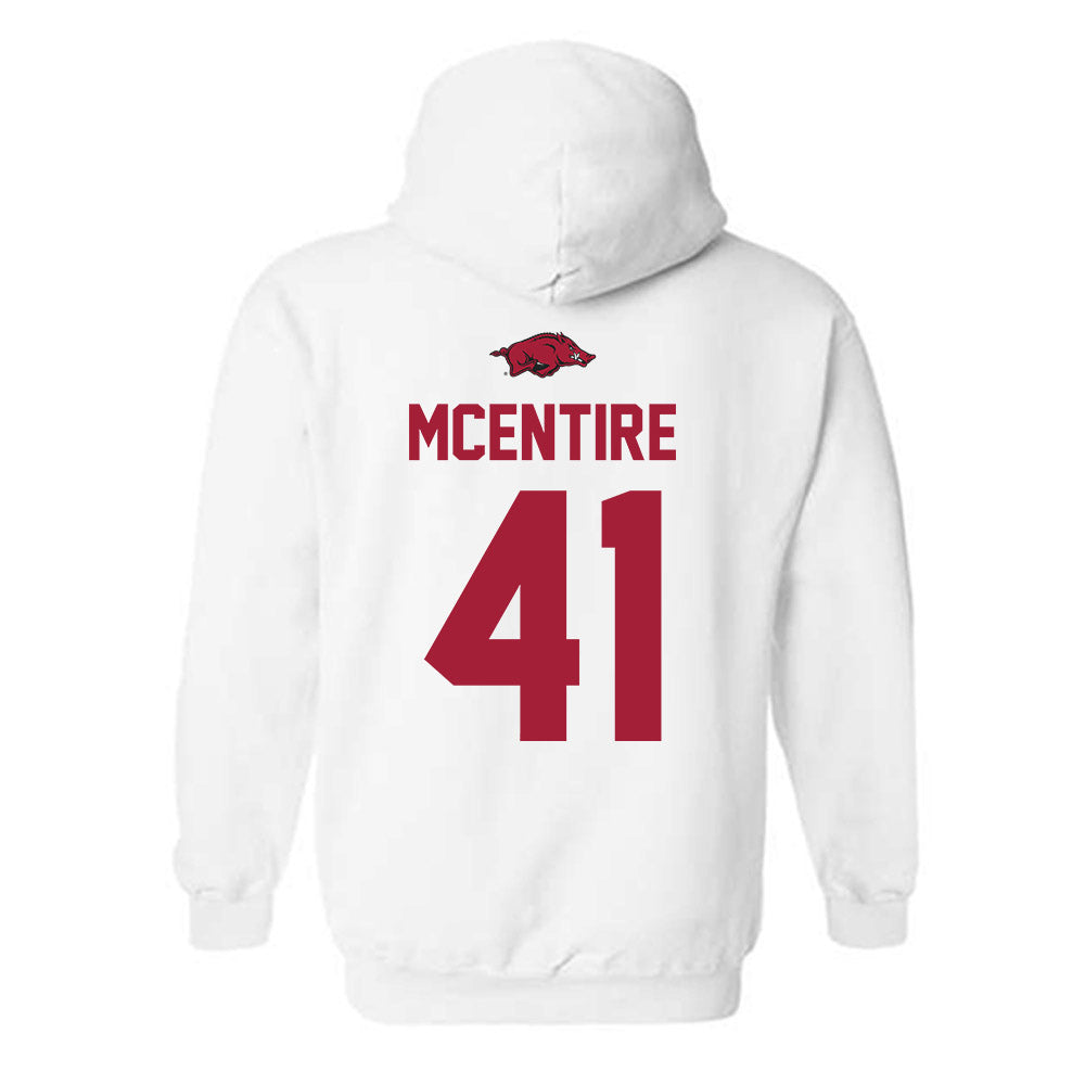 Arkansas - NCAA Baseball : Will McEntire - Replica Shersey Hooded Sweatshirt-1