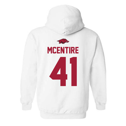 Arkansas - NCAA Baseball : Will McEntire - Replica Shersey Hooded Sweatshirt-1