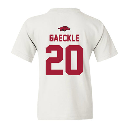 Arkansas - NCAA Baseball : Gabe Gaeckle - Replica Shersey Youth T-Shirt-1