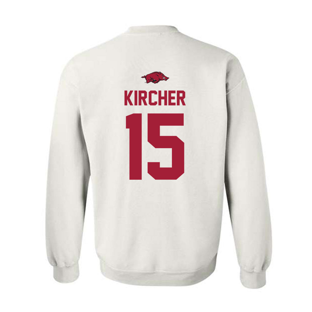Arkansas - NCAA Baseball : Jackson Kircher - NCAA® Replica Shersey Crewneck Sweatshirt-1