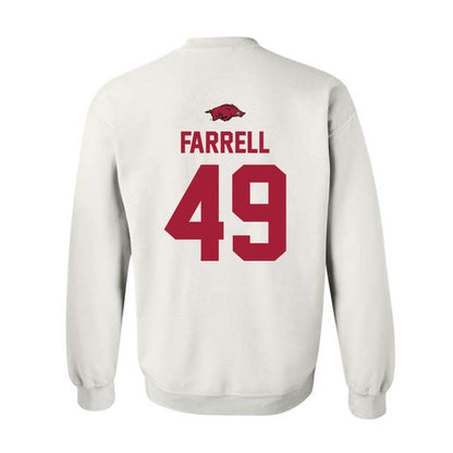 Arkansas - NCAA Baseball : Jackson Farrell - Replica Shersey Crewneck Sweatshirt-1
