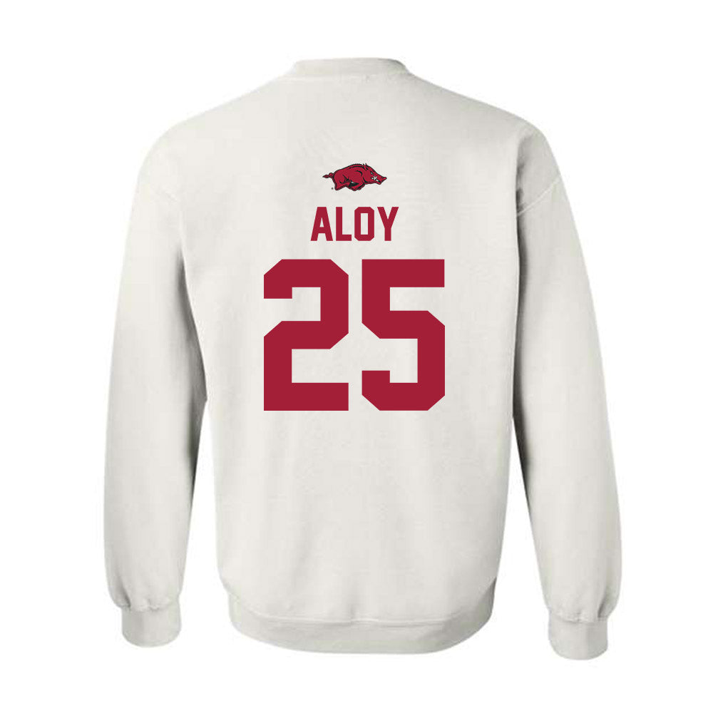 Arkansas - NCAA Baseball : Kuhio Aloy - Replica Shersey Crewneck Sweatshirt-1
