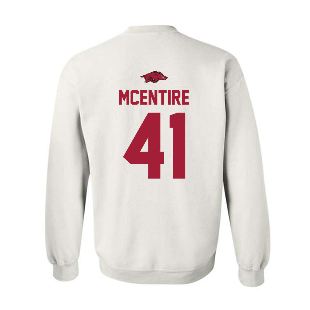 Arkansas - NCAA Baseball : Will McEntire - Replica Shersey Crewneck Sweatshirt-1