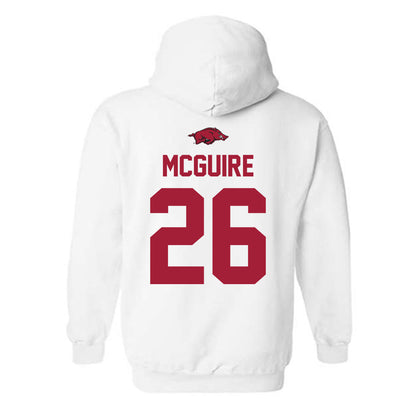 Arkansas - NCAA Baseball : Tate McGuire - Replica Shersey Hooded Sweatshirt-1