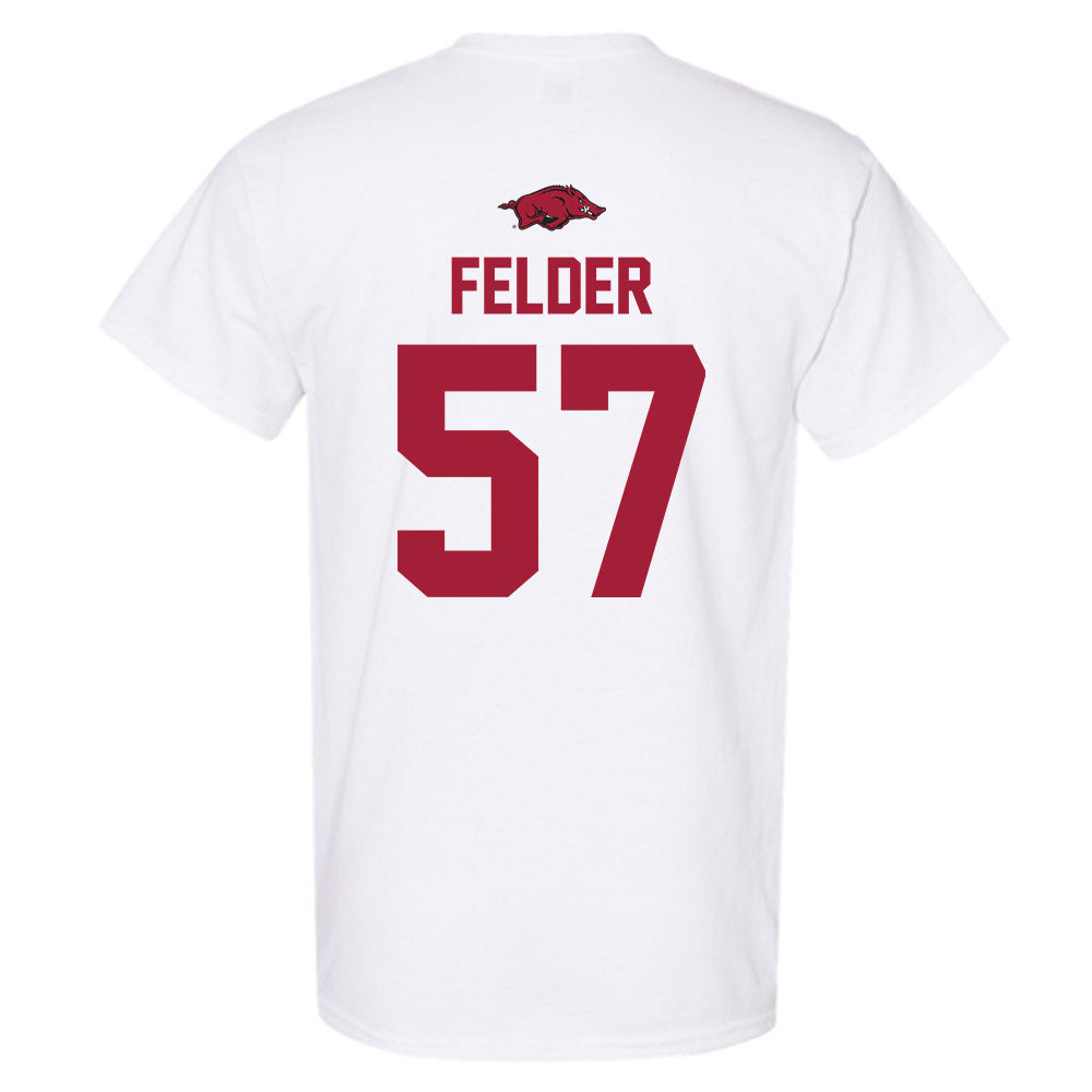 Arkansas - NCAA Baseball : Ross Felder - Replica Shersey T-Shirt-1