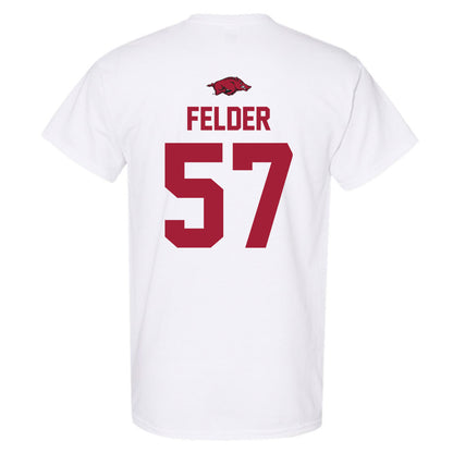 Arkansas - NCAA Baseball : Ross Felder - Replica Shersey T-Shirt-1