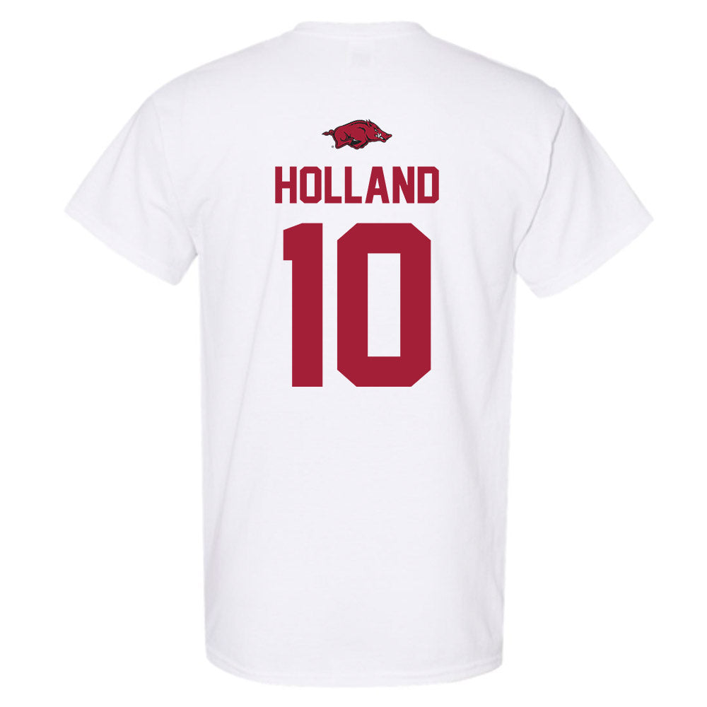 Arkansas - NCAA Baseball : Tyler Holland - NCAA® Replica Shersey T-Shirt-1