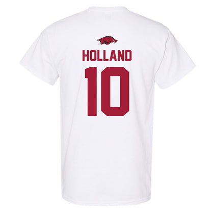 Arkansas - NCAA Baseball : Tyler Holland - NCAA® Replica Shersey T-Shirt-1