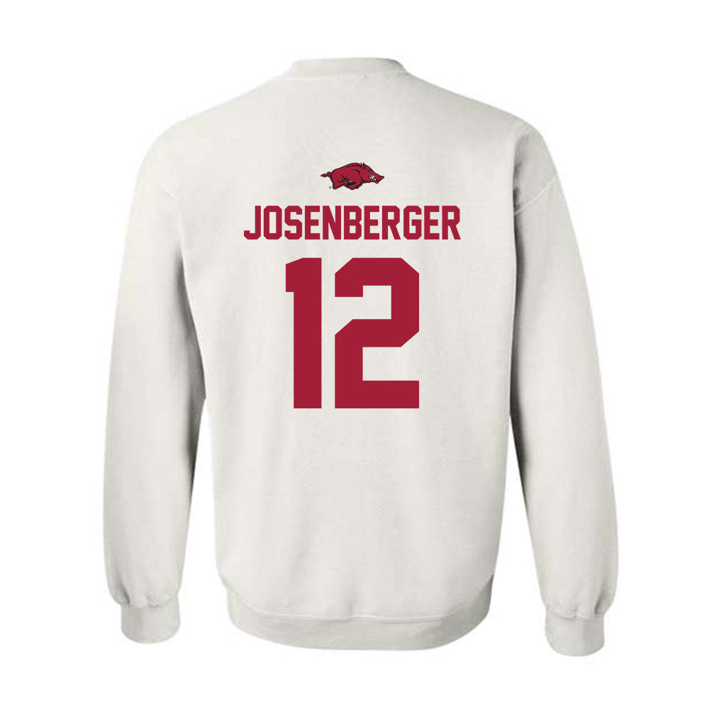 Arkansas - NCAA Baseball : Tavian Josenberger - Replica Shersey Crewneck Sweatshirt-1