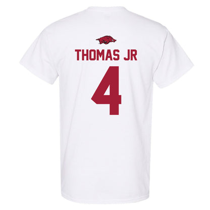 Arkansas - NCAA Baseball : Justin Thomas jr - Replica Shersey T-Shirt-1