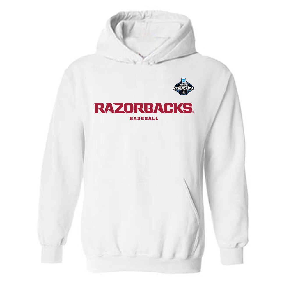 Arkansas - NCAA Baseball : Tavian Josenberger - Replica Shersey Hooded Sweatshirt-0