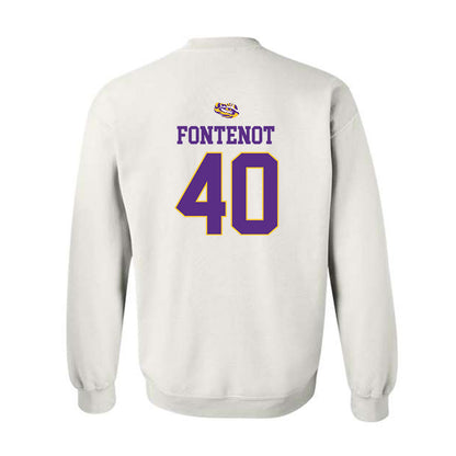 LSU - NCAA Baseball : Grant Fontenot - NCAA® Replica Shersey Crewneck Sweatshirt-1