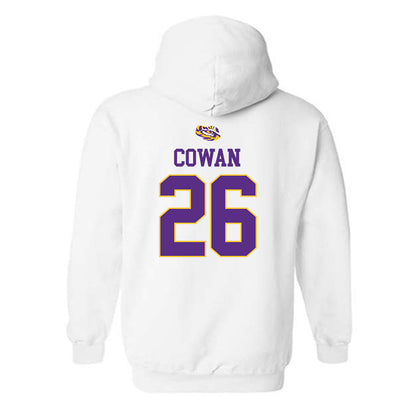 LSU - NCAA Baseball : Zac Cowan - NCAA® Replica Shersey Hooded Sweatshirt-1