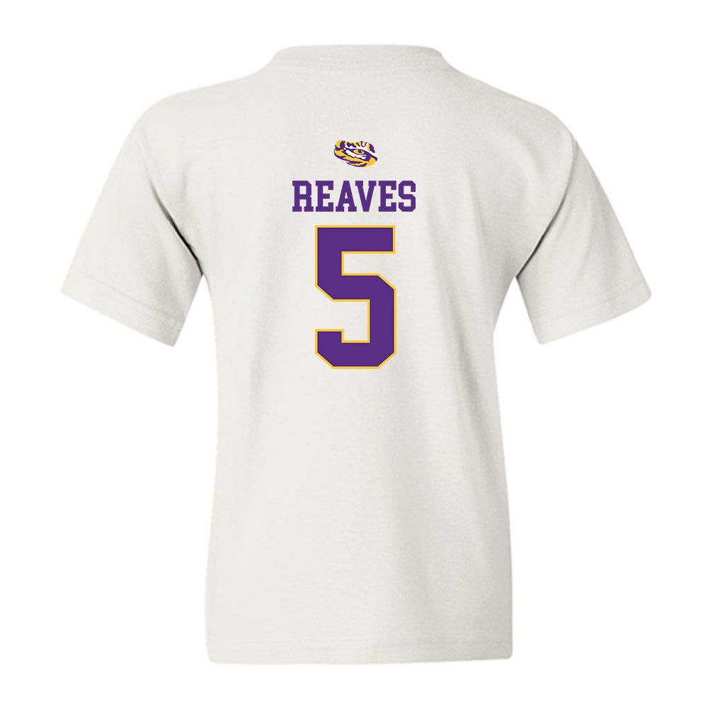 LSU - NCAA Baseball : Tanner Reaves - NCAA® Replica Shersey Youth T-Shirt-1