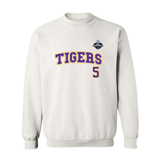 LSU - NCAA Baseball : Tanner Reaves - NCAA® Replica Shersey Crewneck Sweatshirt-0
