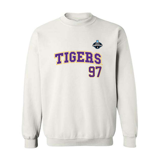 LSU - NCAA Baseball : Marcos Paz - NCAA® Replica Shersey Crewneck Sweatshirt-0