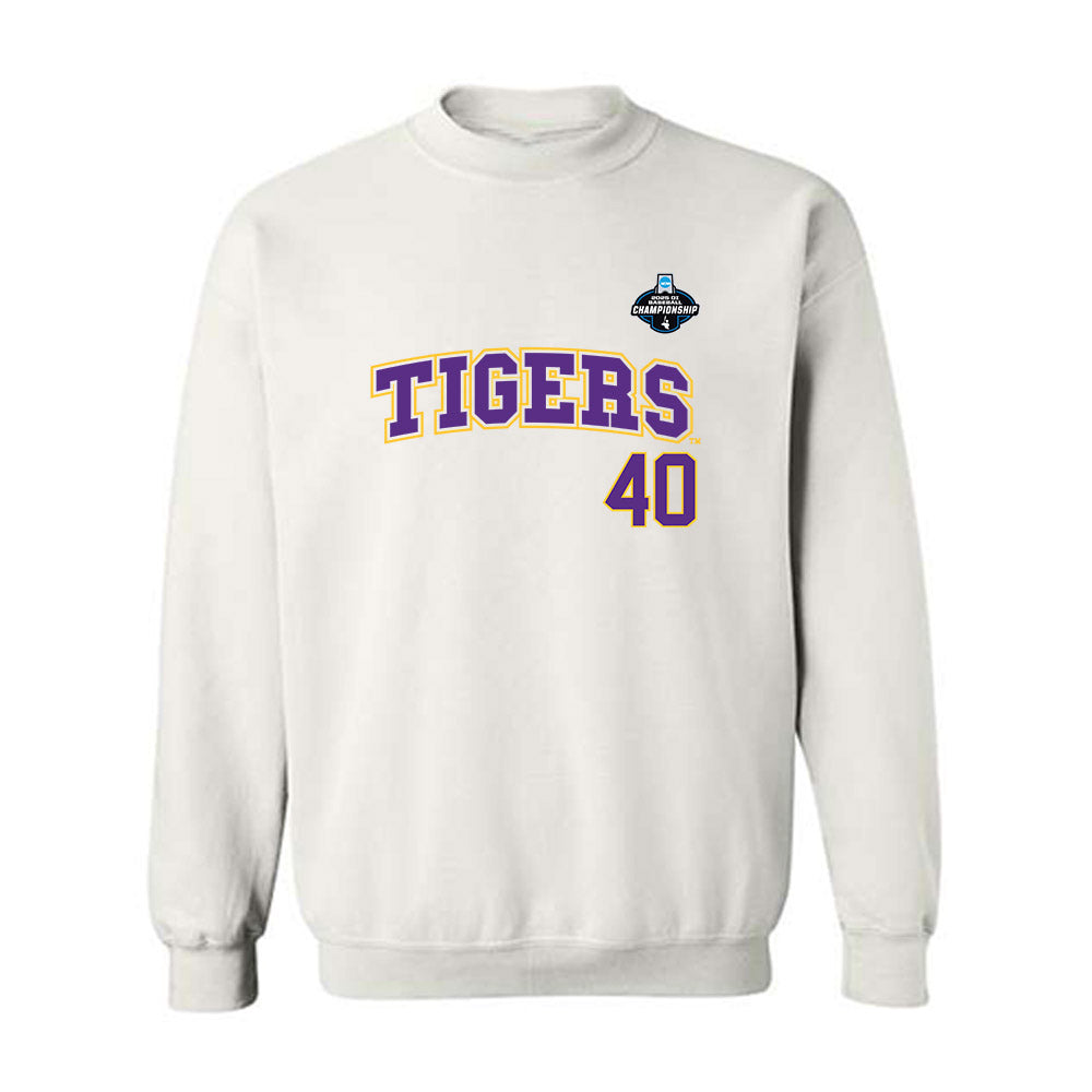 LSU - NCAA Baseball : Grant Fontenot - NCAA® Replica Shersey Crewneck Sweatshirt-0