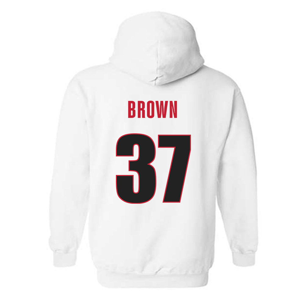Georgia - NCAA Baseball : Zachary Brown - NCAA® Replica Shersey Hooded Sweatshirt-1