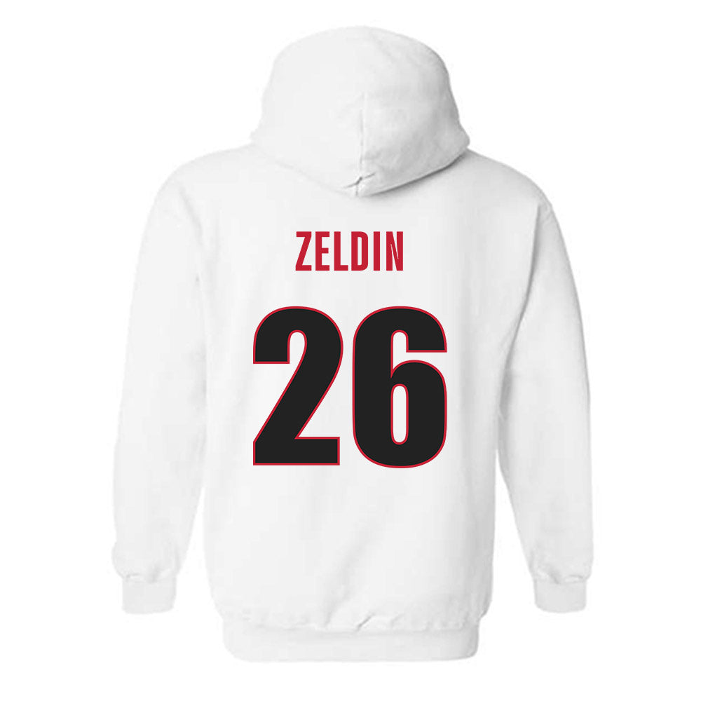 Georgia - NCAA Baseball : Brian Zeldin - NCAA® Replica Shersey Hooded Sweatshirt-1