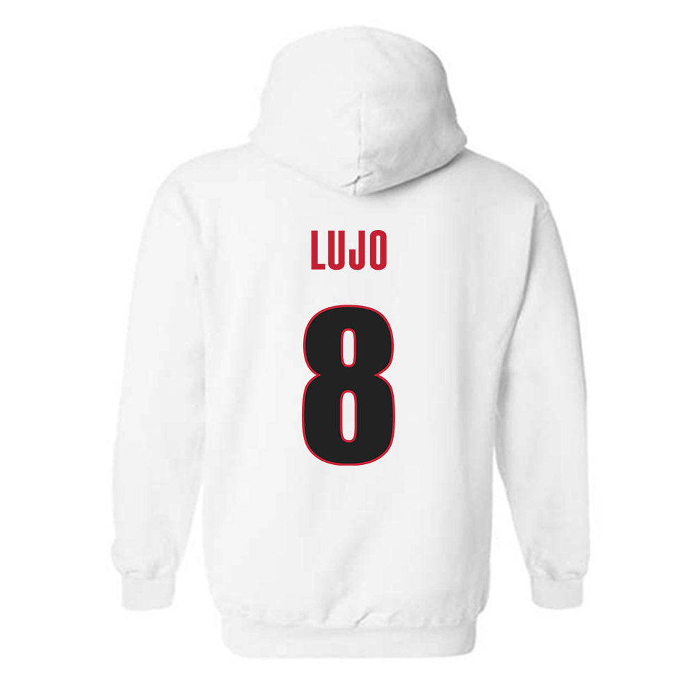 Georgia - NCAA Baseball : Rylan Lujo - NCAA® Replica Shersey Hooded Sweatshirt-1