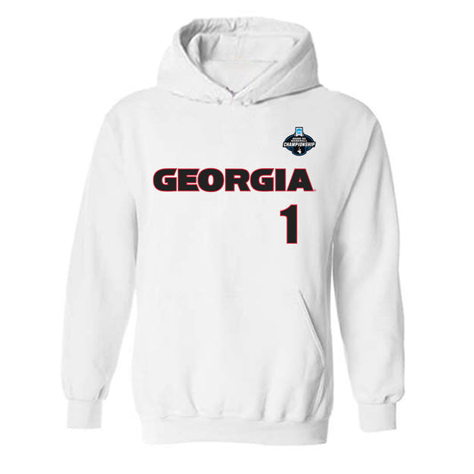 Georgia - NCAA Baseball : Tre Phelps - NCAA® Replica Shersey Hooded Sweatshirt-0