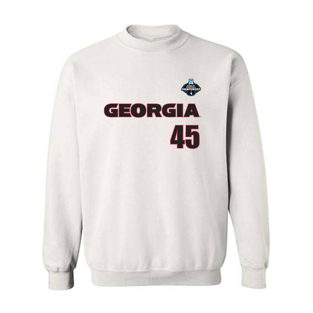 Georgia - NCAA Baseball : Bradley Stewart - NCAA® Replica Shersey Crewneck Sweatshirt-0