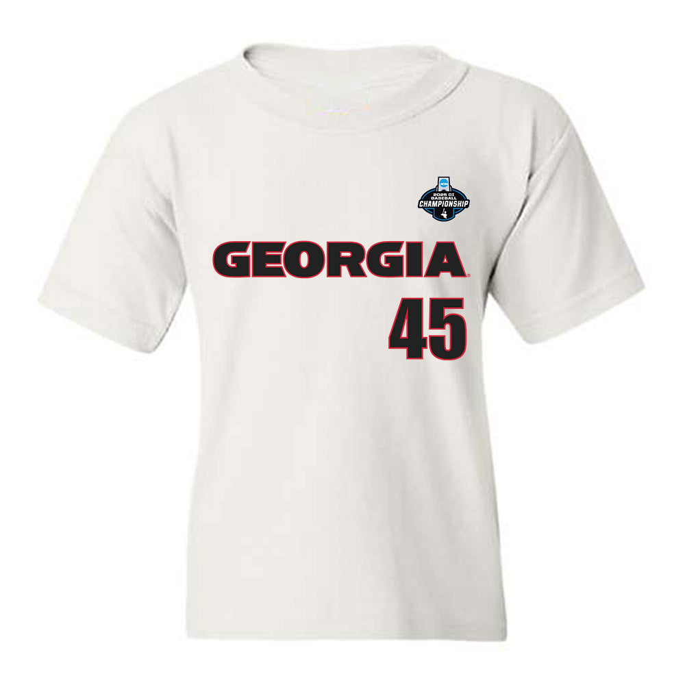 Georgia - NCAA Baseball : Bradley Stewart - NCAA® Replica Shersey Youth T-Shirt-0